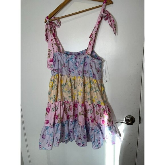NWT LoveShackFancy Target Jeanne Tie Strap Floral Tiered Dress Large L Womens - Picture 9 of 12